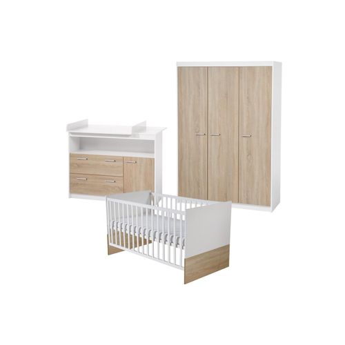 4005317283876 - Kinderzimmerset Gabriella inkl Babybett ca 70 x 140 cm breiter Wickelkommode & Schrank 3-türig 4005317283876 - Kinderzimmerset Gabriella inkl Babybett ca 70 x 140 cm breiter Wickelkommode & Schrank 3-türig
