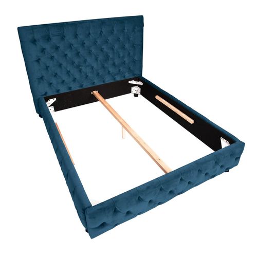 4250243596068 - riess-ambiente Doppelbett PARIS - 180x200cm dunkelblau Samt Chesterfield 4250243596068 - riess-ambiente Doppelbett PARIS - 180x200cm dunkelblau Samt Chesterfield