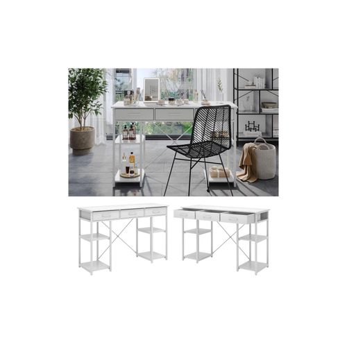 4066731451449 - Schminktisch Chino Weiß 120 cm mit Schubladen Vicco 4066731451449 - Schminktisch Chino Weiß 120 cm mit Schubladen Vicco