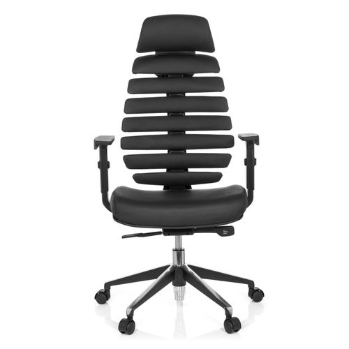 4251084655907 - Profi Bürostuhl ERGO LINE II PRO Leder mit Armlehnen (höhenverstellbar) hjh OFFICE 4251084655907 - Profi Bürostuhl ERGO LINE II PRO Leder mit Armlehnen (höhenverstellbar) hjh OFFICE