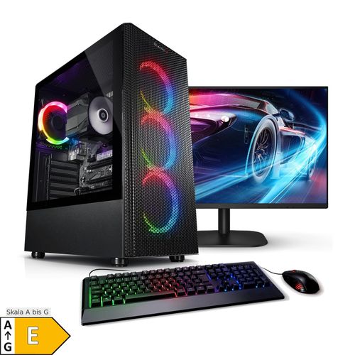 4260627617579 - PC Set mit 238 Zoll TFT Starter AMD Ryzen 5 5600GT 32GB DDR4 AMD Vega Grafik 512GB SSD 2TB HDD WLAN Windows 11