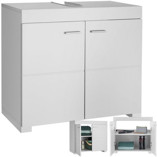 4061173262882 - tectake® Waschtischunterschrank - Waschtischunterschrank - 2 geräumige Fächer Span- und MDF-Platte 60 x 35 x 56 cm 4061173262882 - tectake® Waschtischunterschrank - Waschtischunterschrank - 2 geräumige Fächer Span- und MDF-Platte 60 x 35 x 56 cm