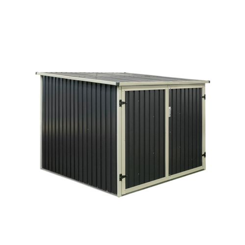 4260280774008 - Aufbewahrungsbox WESTMANN Fahrradgarage Aufbewahrungsboxen Gr B H T 203 cm x 158 cm x 200 cm grau (anthrazit) mit integrierten Fahrradständern aus pulverbeschichtetem Stahl 4260280774008 - Aufbewahrungsbox WESTMANN Fahrradgarage Aufbewahrungsboxen Gr B H T 203 cm x 158 cm x 200 cm grau (anthrazit) mit integrierten Fahrradständern aus pulverbeschichtetem Stahl