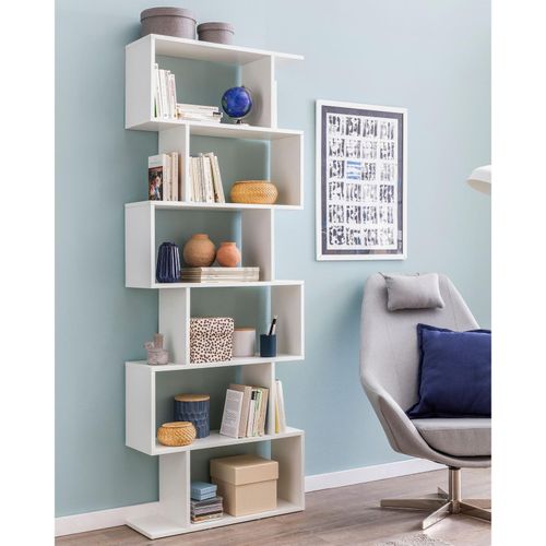 4250950286832 - Finebuy - Bücherregal FB51366 70 x 235 x 1905 cm weiß Standregal 6 Fächer Kleine Design Kommode Modernes Aktenregal Spanplatte freistehend 4250950286832 - Finebuy - Bücherregal FB51366 70 x 235 x 1905 cm weiß Standregal 6 Fächer Kleine Design Kommode Modernes Aktenregal Spanplatte freistehend