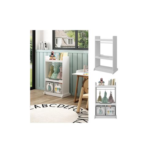 4066731446209 - Kinderkleiderschrank Conny Weiß 67 x 110 cm mit Kleiderstange 4066731446209 - Kinderkleiderschrank Conny Weiß 67 x 110 cm mit Kleiderstange