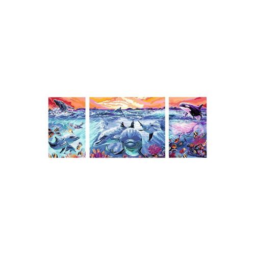 4005556235773 - Malen nach Zahlen RAVENSBURGER Creart - Dolphins at Sunset Malvorlagen bunt Kinder Basteln Malen Kosmetik Schmuck Made in Europe FSC schützt Wald weltweit 4005556235773 - Malen nach Zahlen RAVENSBURGER Creart - Dolphins at Sunset Malvorlagen bunt Kinder Basteln Malen Kosmetik Schmuck Made in Europe FSC schützt Wald weltweit