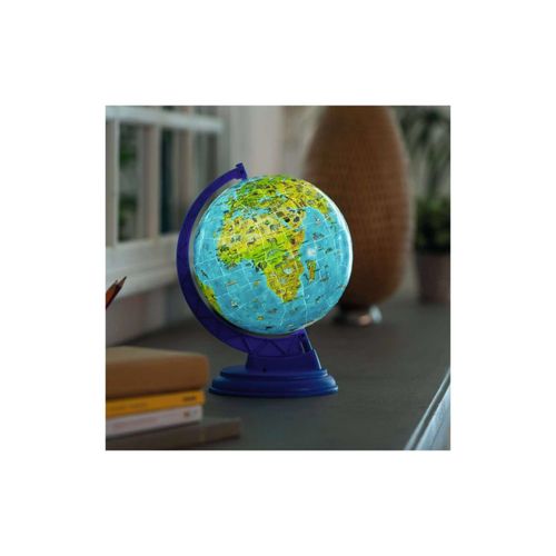 4005556112746 - Ravensburger 3D Puzzle 11274 - Kinderglobus mit Licht in deutscher Sprache - 180 Teile - Beleuchteter Globus für Kinder ab 6 Jahren