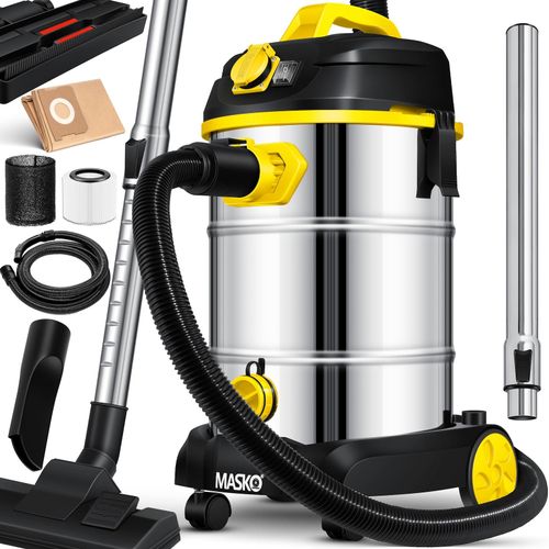 4260486782289 - Industriestaubsauger Staubsauger Nass Trocken Sauger Edelstahl max 1800W Farbe IndustriesaugerHepa Filter - Gelb - Masko 4260486782289 - Industriestaubsauger Staubsauger Nass Trocken Sauger Edelstahl max 1800W Farbe IndustriesaugerHepa Filter - Gelb - Masko