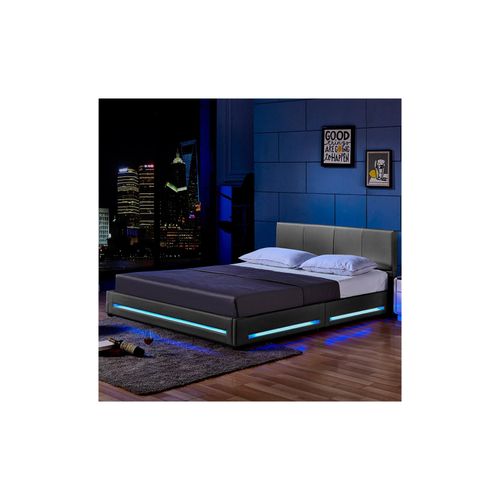 4058166245892 - Led Bett asteroid Farbe Dunkelgrau Größe 160 x 200 cm led Polsterbett Bett Bettgestellt - Home Deluxe 4058166245892 - Led Bett asteroid Farbe Dunkelgrau Größe 160 x 200 cm led Polsterbett Bett Bettgestellt - Home Deluxe