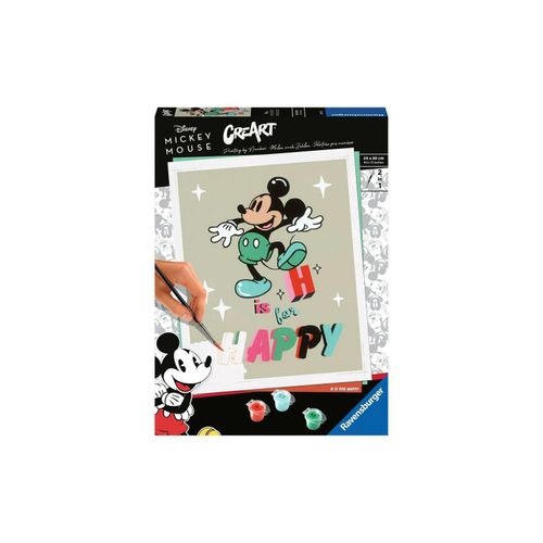 4005556201297 - Malen nach Zahlen RAVENSBURGER CreArt Disney Mickey Mouse H is for happy Malvorlagen bunt Kinder Malen Zubehör Made in Europe FSC- schützt Wald - weltweit 4005556201297 - Malen nach Zahlen RAVENSBURGER CreArt Disney Mickey Mouse H is for happy Malvorlagen bunt Kinder Malen Zubehör Made in Europe FSC- schützt Wald - weltweit