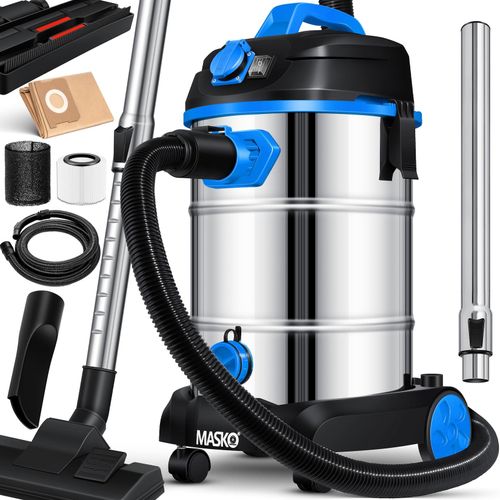 4260486782272 - Industriestaubsauger Staubsauger Nass Trocken Sauger Edelstahl max 1800W Blau - Blau - Masko 4260486782272 - Industriestaubsauger Staubsauger Nass Trocken Sauger Edelstahl max 1800W Blau - Blau - Masko