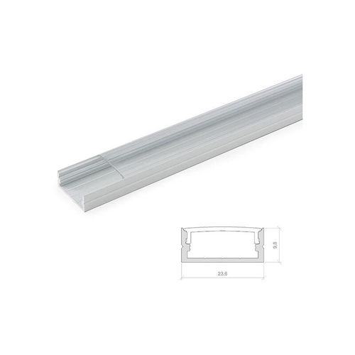 8435402530831 - Greenice - Profil Aluminium Für led -Streifen Doppelt - Diffusor Milchig x 2M (LLE-ALP014)