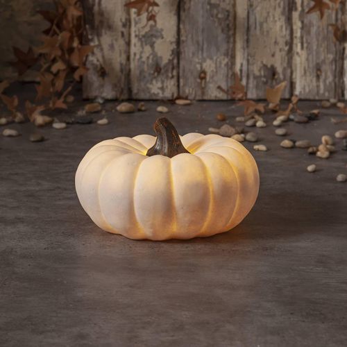 7391482068781 - LED-Terrassenleuchte Sandy Pumpkin Ø 205 cm weiß Batterie