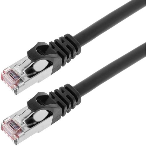 8434185448760 - Cablemarkt - FTP-Netzwerkkabel mit RJ45-Stecker Kat 6A Schwarz 50 cm