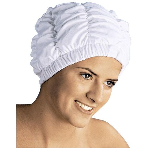 4008838658628 - WENKO Dusch Haube LISA Ø 25cm Duschen Frisuren Schutz elastischer Bund Haare Bad - weiss