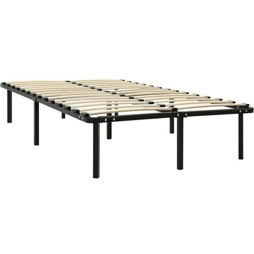 8719883989563 - Bonnevie - BettgestellSchlafzimmerbett Schwarz Metall 160×200 cm vidaXL