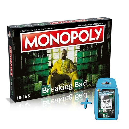 4250897423147 - Monopoly - Breaking Bad (deutsch englisch) + Top Trumps Brettspiel Gesellschaftsspiel