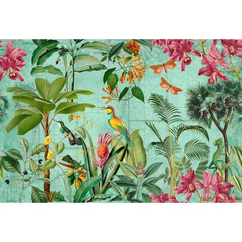 4059432198836 - LIVING WALLS Fototapete ARTist Tropical Paradise Tapeten Vlies Wand Schräge Gr B L 4 m x 27 m bunt (grün orange rosa) Fototapeten Blumen Tapeten 4059432198836 - LIVING WALLS Fototapete ARTist Tropical Paradise Tapeten Vlies Wand Schräge Gr B L 4 m x 27 m bunt (grün orange rosa) Fototapeten Blumen Tapeten
