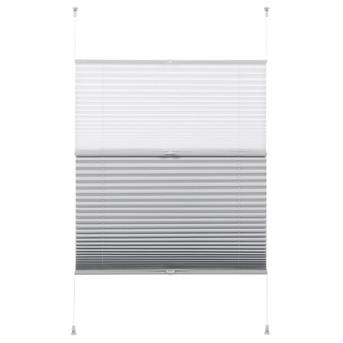 4003018336099 - Plissee Easyfix Day + Night Plissees Gr 130 cm zweiseitig verschiebbar 40 cm weiß Plissees ohne Bohren Plissee lichtdurchlässig und zugleich abdunkelnd mit Thermobeschichtung Bestseller