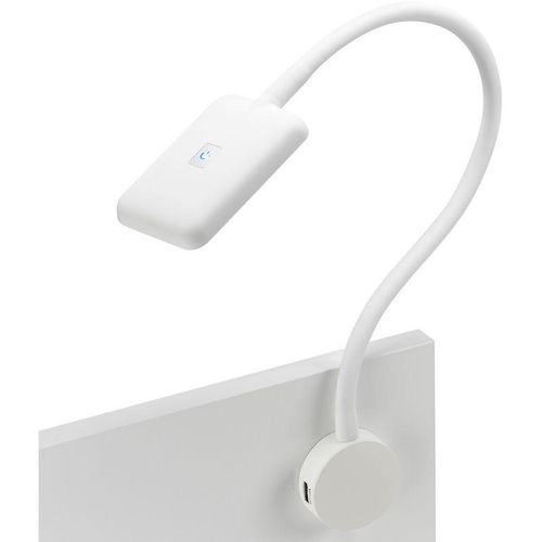 4251540150106 - So-tech - junker Lighting led Bettleuchte   Leseleuchte fiore weiß mit flexiblem Leuchtenarm 2x usb Anschlüssen und Touchsensor - Color