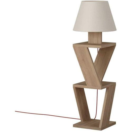 8681875276817 - Lampe mit Aufbewahrung 3 Regale H85 cm - Kozena - Holz - Calicosy