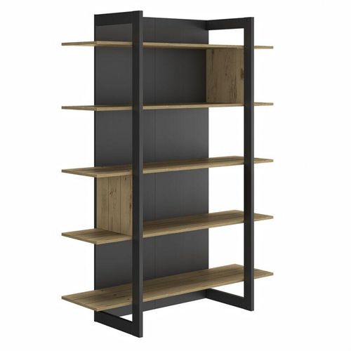 3483600793843 - Calicosy - Industrielles Bücherregal 5 Regale L136 cm - Russel