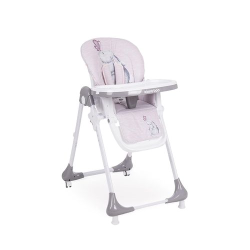 3801004010692 - Kikkaboo Hochstuhl Sweet Rückenlehne verstellbar Becherfassung Tisch abnehmbar rosa 3801004010692 - Kikkaboo Hochstuhl Sweet Rückenlehne verstellbar Becherfassung Tisch abnehmbar rosa