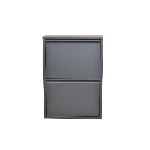 4046884080901 - möbel direkt online Metallschuhschrank (2Klappen) Madrid 4046884080901 - möbel direkt online Metallschuhschrank (2Klappen) Madrid