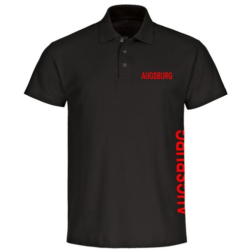 4068859070670 - multifanshop Poloshirt - Augsburg - Brust & Seite - Druck rot - Polo 4068859070670 - multifanshop Poloshirt - Augsburg - Brust & Seite - Druck rot - Polo
