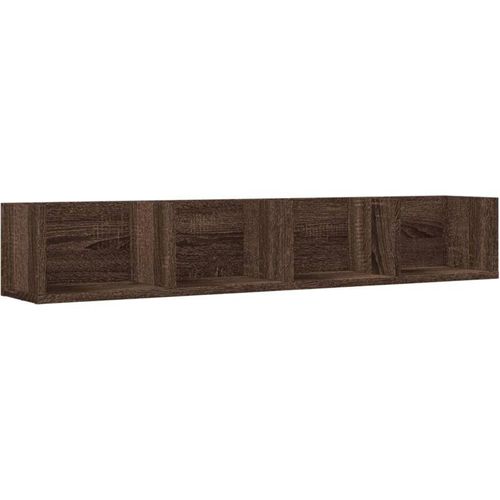 8721012493575 - Wandschrank Braun Eichen-Optik 99x18x165 cm Holzwerkstoff Vidaxl Braun