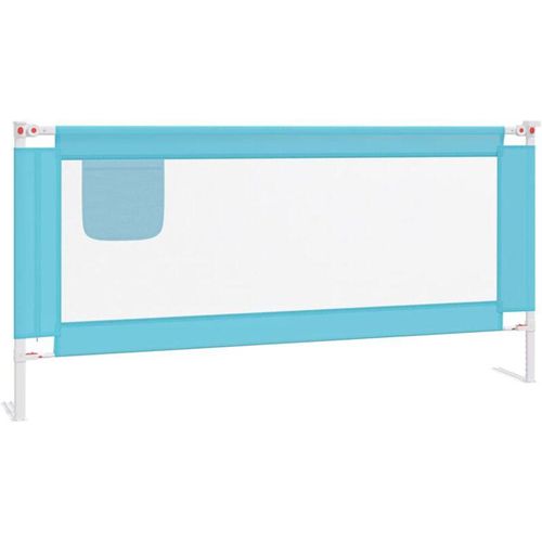 8720286345405 - Bonnevie - Kleinkind-Bettschutzgitter Blau 190x25 cm Stoff vidaXL789594