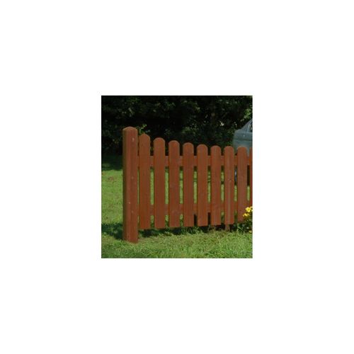 4260436812943 - Holzpfosten 90x90mm 100cm Kreuzholzpfosten Walnuss Doppelrundkopf Zaunpfosten 4260436812943 - Holzpfosten 90x90mm 100cm Kreuzholzpfosten Walnuss Doppelrundkopf Zaunpfosten