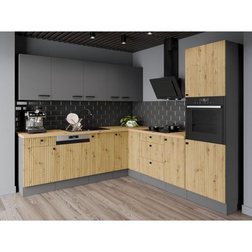4262354979647 - Winkelküche AVA + NESSA 250x250 cm Küchenzeile Einbauküche Eckküche Artisan Grau 4262354979647 - Winkelküche AVA + NESSA 250x250 cm Küchenzeile Einbauküche Eckküche Artisan Grau