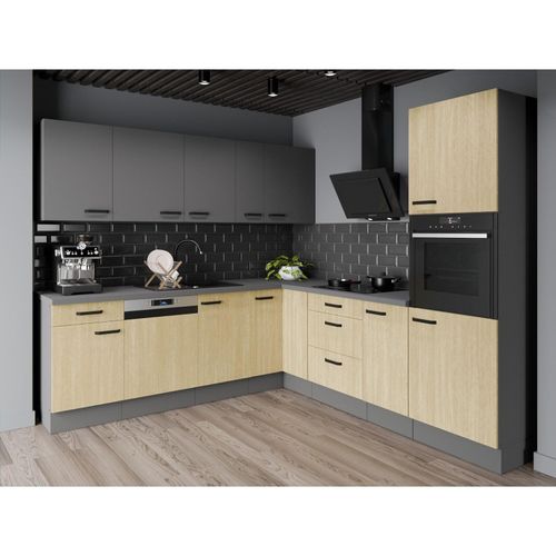 4262354979678 - Winkelküche SCANDI + NESSA 250x250 Fischgrät Optik Küchenzeile Einbauküche Küche 4262354979678 - Winkelküche SCANDI + NESSA 250x250 Fischgrät Optik Küchenzeile Einbauküche Küche