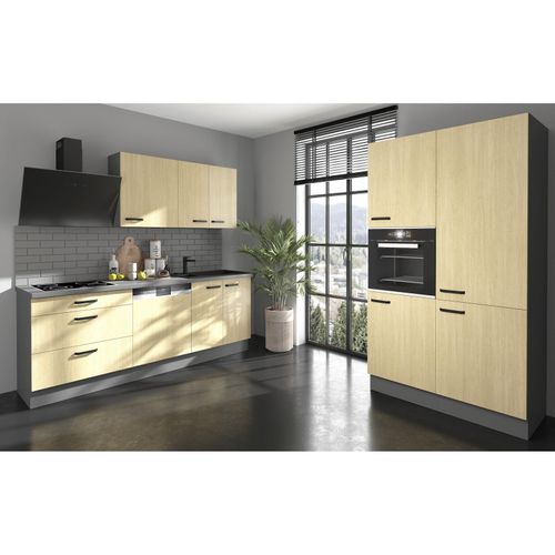 4262354979364 - Küche SCANDI 220 + 120 cm Fischgrät Optik Küchenzeile Küchenblock Einbauküche 4262354979364 - Küche SCANDI 220 + 120 cm Fischgrät Optik Küchenzeile Küchenblock Einbauküche