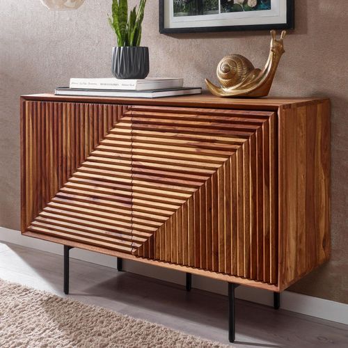 4251757710322 - Finebuy - Sideboard 100x71x40 cm Sheesham Massivholz Metall Anrichte Kommode mit zwei Türen Kommodenschrank Holz Modern Standschrank Wohnzimmer 4251757710322 - Finebuy - Sideboard 100x71x40 cm Sheesham Massivholz Metall Anrichte Kommode mit zwei Türen Kommodenschrank Holz Modern Standschrank Wohnzimmer