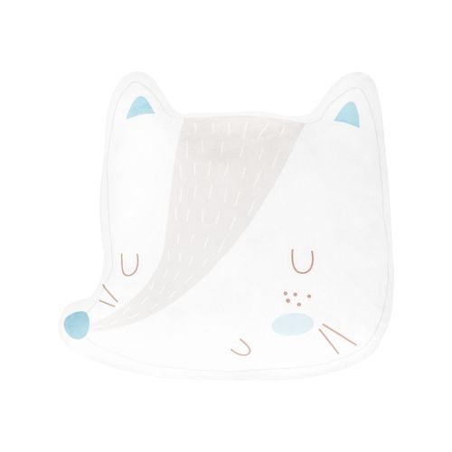 3801201012864 - Kikkaboo Babykissen Plüschtier Kuschelkissen Figurenkissen ab Geburt weiß blau