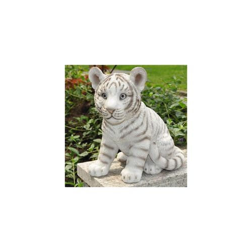 4251639205441 - Dazikemo Dekofigur Gartenfigur weißer Tiger