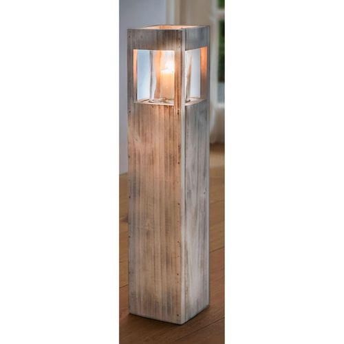 4059865677953 - Shabby Charme Holz Windlicht 70cm Säule Bodenwindlicht Deko Kerzenhalter Vintage 4059865677953 - Shabby Charme Holz Windlicht 70cm Säule Bodenwindlicht Deko Kerzenhalter Vintage