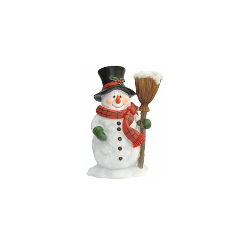 4251639210223 - Dazikemo Dekofigur Gartenfigur Schneemann mit Besen 4251639210223 - Dazikemo Dekofigur Gartenfigur Schneemann mit Besen