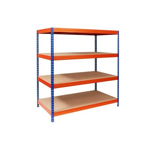 4251041633818 - Weitspannregal Blau-Orange Regal für Keller & Werkstatt Traglast bis 1600 kg 4251041633818 - Weitspannregal Blau-Orange Regal für Keller & Werkstatt Traglast bis 1600 kg