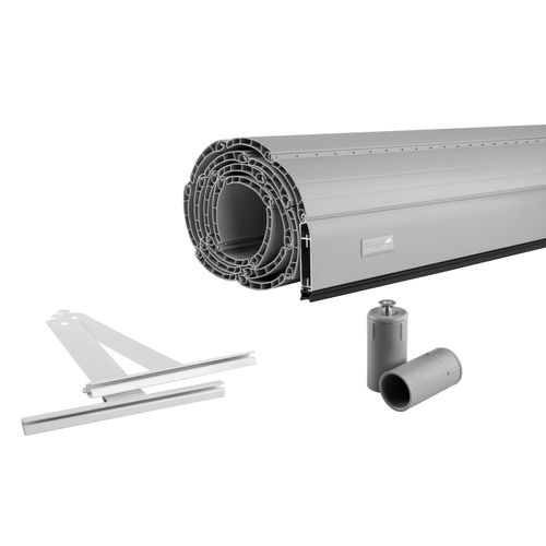 4003971390114 - Rolladenpanzer Set PVC Maxi 100 x 220 cm für 60 mm Stahlrohrwellen inklusive Rolladen Aufhängefeder Alu-Endleiste Rolladenstopper grau 4003971390114 - Rolladenpanzer Set PVC Maxi 100 x 220 cm für 60 mm Stahlrohrwellen inklusive Rolladen Aufhängefeder Alu-Endleiste Rolladenstopper grau