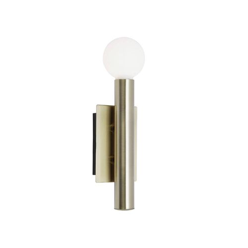 4004353289095 - BRILLIANT Lampe Lucky Wandleuchte messing antik 1x QT14 G9 18W geeignet für Stiftsockellampen (nicht enthalten) Für LED-Leuchtmittel geeignet