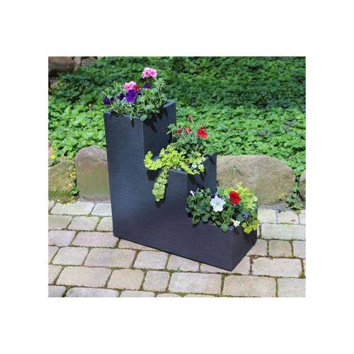 4059865091445 - XL Kübel Pflanzkübel Treppentopf 60cm Blumentreppe Blumen Kübel Topf Beton Optik 4059865091445 - XL Kübel Pflanzkübel Treppentopf 60cm Blumentreppe Blumen Kübel Topf Beton Optik