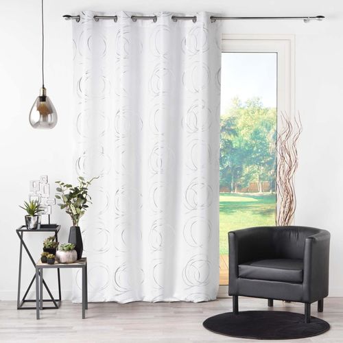 4059865150913 - Vorhang 140x260cm weiss silber 4059865150913 - Vorhang 140x260cm weiss silber