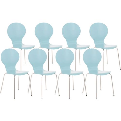 4251152617196 - 8 x Stapelstuhl Diego I Ergonomischer Konferenzstuhl Mit Holzsitz Und Metallgestell I Stapelbarer Stuhl Mit Pflegeleichter Sitzfläche 4251152617196 - 8 x Stapelstuhl Diego I Ergonomischer Konferenzstuhl Mit Holzsitz Und Metallgestell I Stapelbarer Stuhl Mit Pflegeleichter Sitzfläche