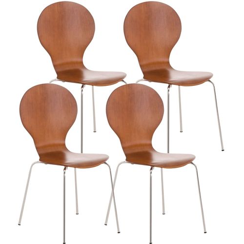 4251152617127 - 4x Stapelstuhl DIEGO l Ergonomisch geformter Konferenzstuhl mit Holzsitz und Metallgestell I Stapelbarer Stuhl mit pflegeleichter Sitzfläche 4251152617127 - 4x Stapelstuhl DIEGO l Ergonomisch geformter Konferenzstuhl mit Holzsitz und Metallgestell I Stapelbarer Stuhl mit pflegeleichter Sitzfläche