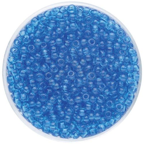 7610877278797 - Glorex Gmbh - Glorex Rocailles 26 mm 17 g transparent türkis Schmuckbasteln