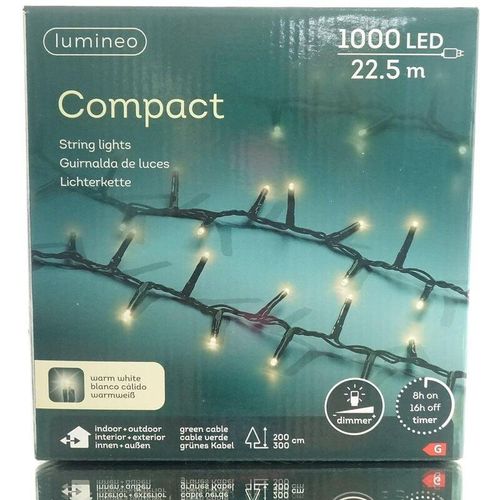 8718533402452 - Led Lichterkette Compact 2250 cm 1000 Lichter warmweiß - Lumineo