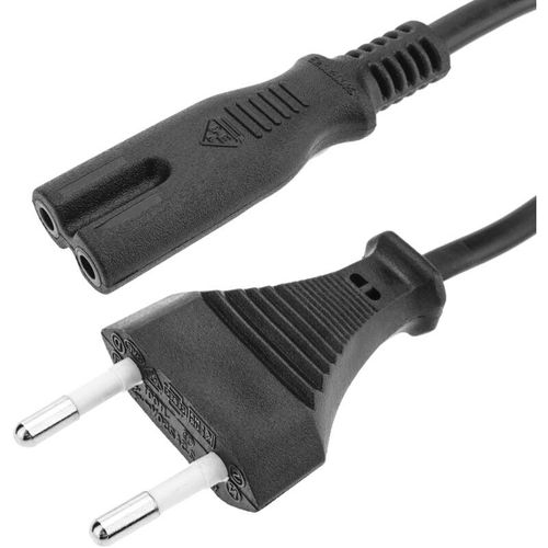 8434185387847 - Stromkabel mit Steckern vom Typ IEC-60320 18 m (C7   Bipolar-M) von Buchse zu Stecker - Cablemarkt